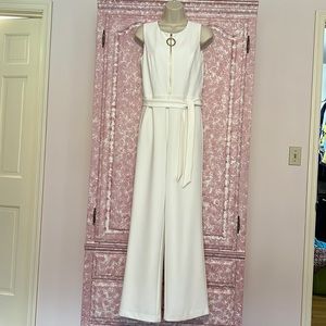 WORN ONCE Women’s formal white jumpsuit DKNY
